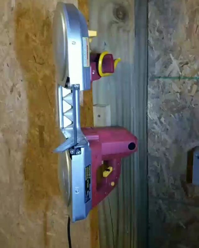 Porta-band turned vertical.  #tools #safetythird..#diy #doityourself #maker #makersgonnamake #handyman #metalworking