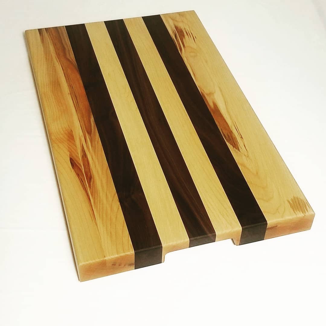 Check out our newest Etsy listing.  We are in love with this figured maple and walnut board. https://etsy.me/3kTAElT