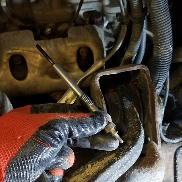 Finally got around to replacing the glow plug.  It was a a little more tough to get out.  It swelled and didn't want to slide out.  A little work and a different angle got it done.
