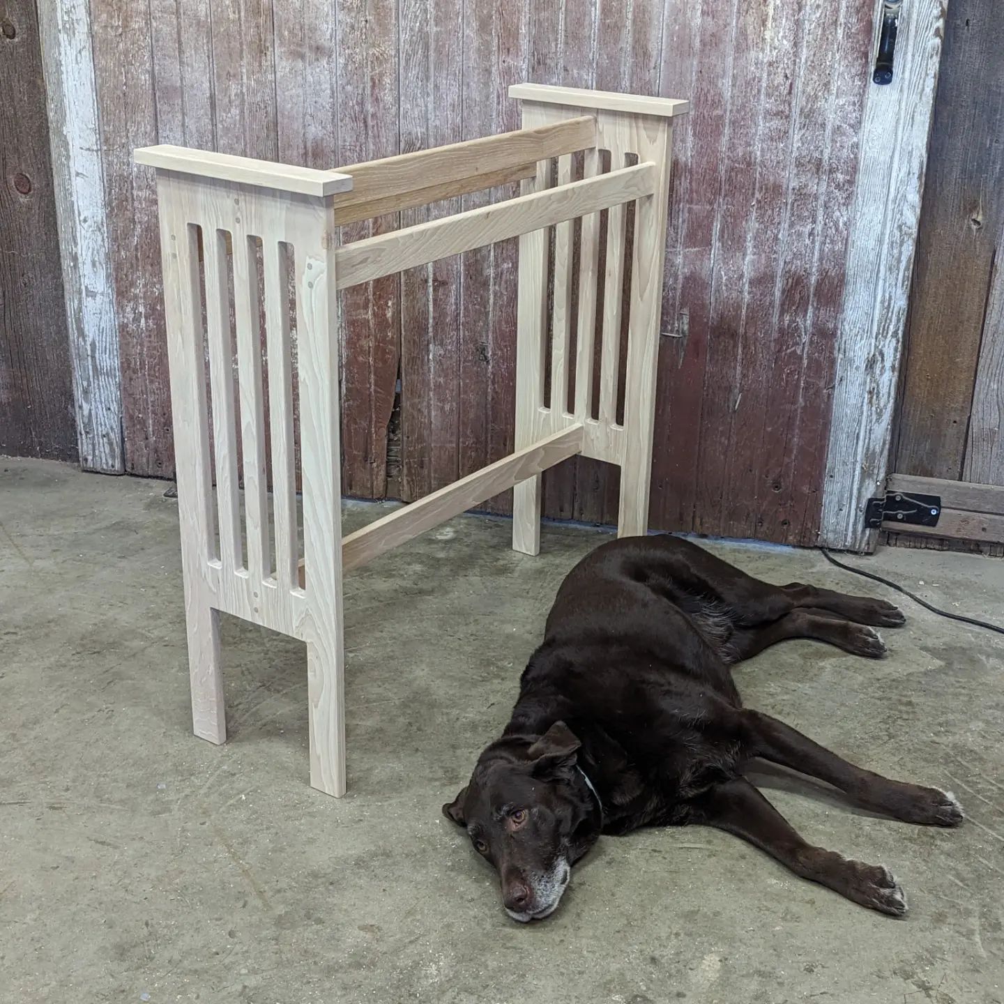 Quilt stands made from hickory